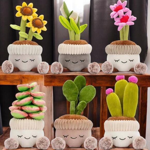 Succulent: Aeonium “kiwi” Succulent Plant Stuffed Plush 🪴 RUSS Greenhouse - Picture 2 of 5